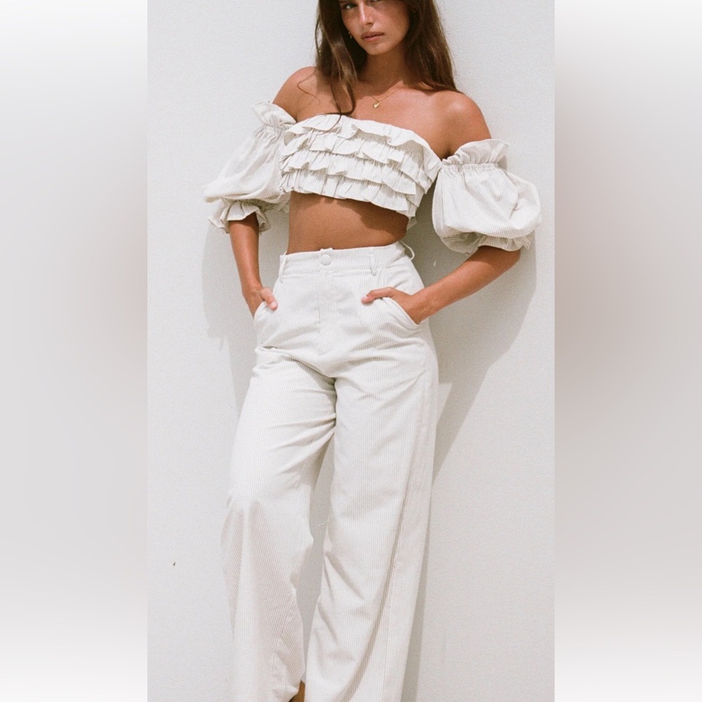 Sabo Skirt Coen Pants Stripes Wide Legs